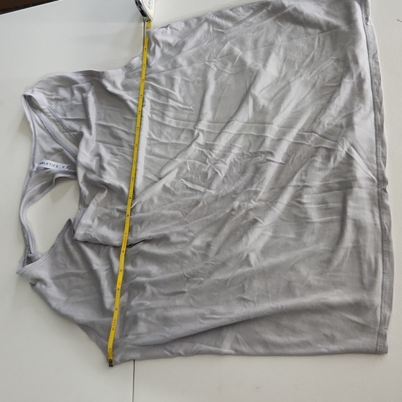 Fabletics Racerback Womens Tank Top Gray Size M Oversized Slouch Front - Picture 4 of 8